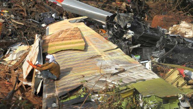File image of the wreck of doomed Air India Express flight 812 in Mangalore. AFP