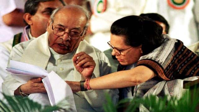 File image of PV Narsimha Rao with Sonia Gandhi. Rao served as the party president till 1995. AFP