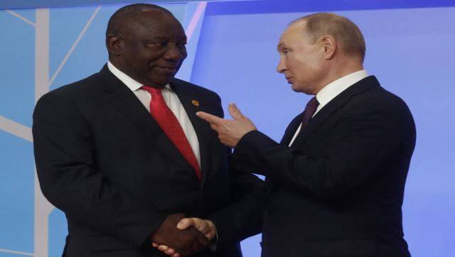 Russia's Vladimir Putin and South Africa's Cyril Ramaphosa are both a part of the BRICS collective. AFP