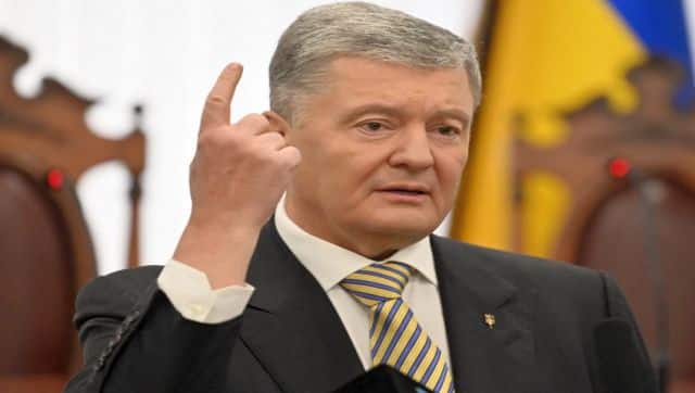 File image of Ukraine's former leader Petro Poroshenko in Kyiv. AFP