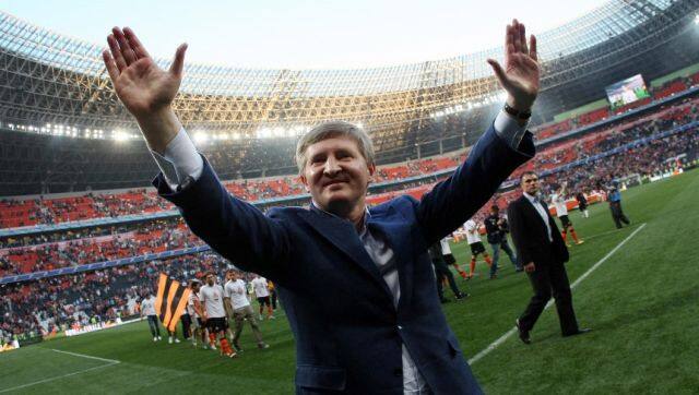 File image of Rinat Akhmetov in Donetsk. He also is the president of FC Shakhtar Donetsk. AFP