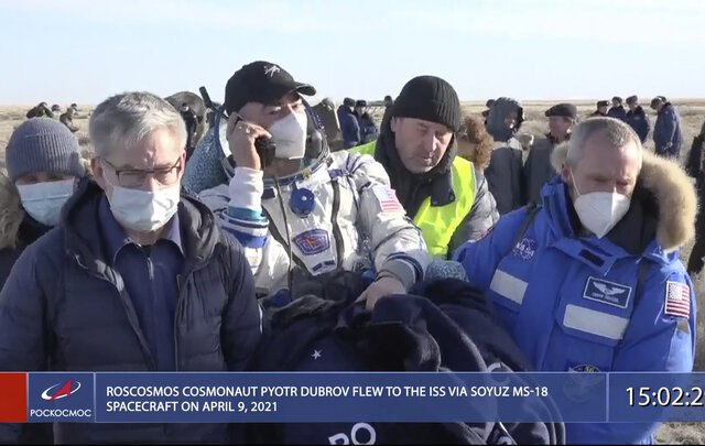 US-Russian crew returns to Earth from International Space Station US-Russian crew returns to Earth from International Space Station