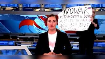 Russian journalist disrupts state TV broadcast to protest against Ukraine war; watch video here