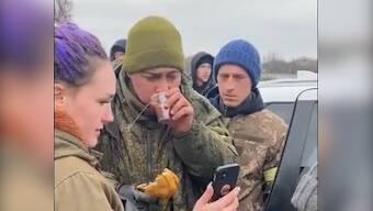 Locals in Ukraine give food to Russian soldier, help him video call his mother; watch video here