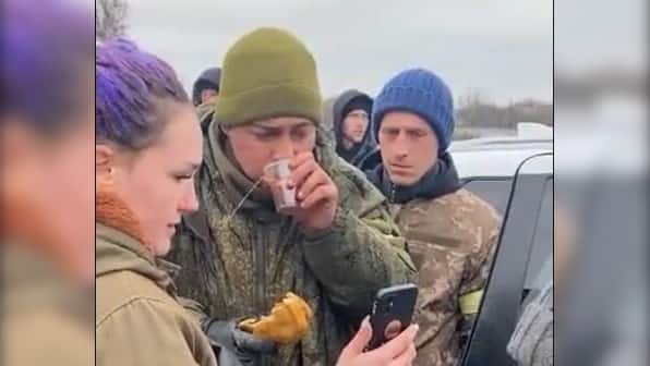 Locals in Ukraine give food to Russian soldier, help him video call his mother; watch video here