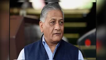 Union minister General VK Singh welcomes pet dog evacuated with owner from Ukraine; watch video here