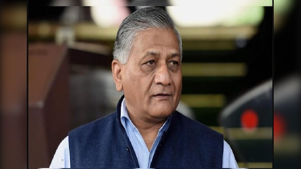 Union minister General VK Singh welcomes pet dog evacuated with owner from Ukraine; watch video here