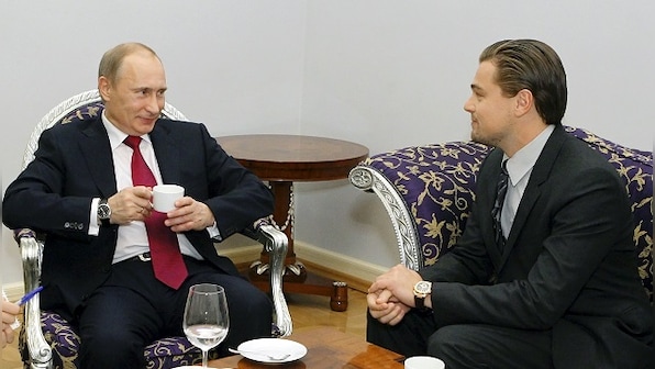 From Leonardo DiCaprio to Pamela Anderson, tracing Vladimir Putin's connection to the Hollywood