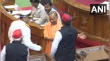 Watch: Yogi Adityanath and Akhilesh Yadav smile, greet each other in UP Assembly