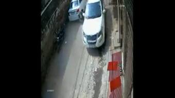 Watch: Car hits elderly man in Ghaziabad, police investigation underway