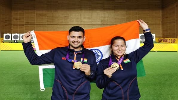 ISSF World Cup: Rhythm Sangwan and Anish Bhanwala win 25m rapid fire pistol mixed team gold