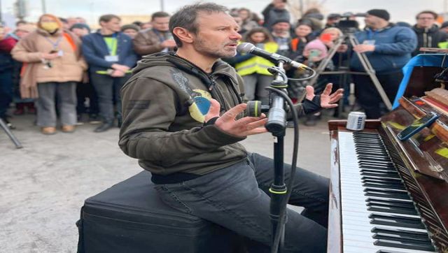 Hitting the right note: How a Ukrainian musician is carrying out the world's 'most dangerous rock tour' Hitting the right note: How a Ukrainian musician is carrying out the world's 'most dangerous rock tour'