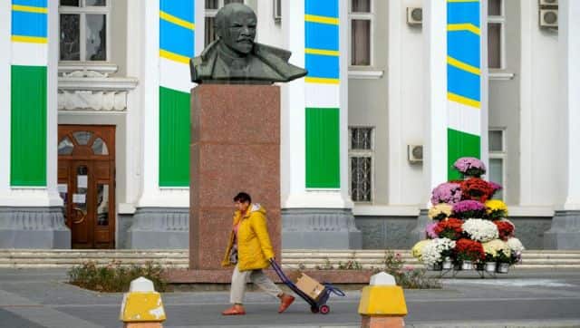 A sculpture of Soviet Union founder Vladimir Lenin in Tiraspol, the capital of the breakaway region of Transnistria, a disputed territory unrecognised by the international community. AP