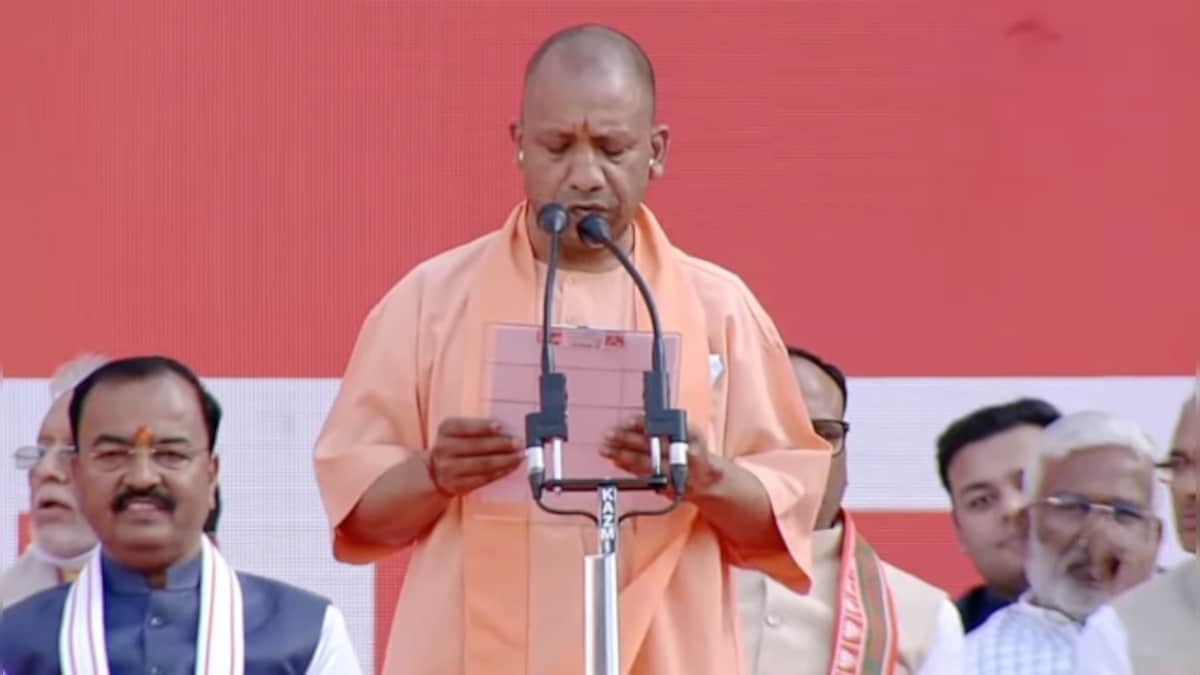 Yogi Adityanath takes oath as CM of Uttar Pradesh for second term in presence of PM Modi, Amit Shah