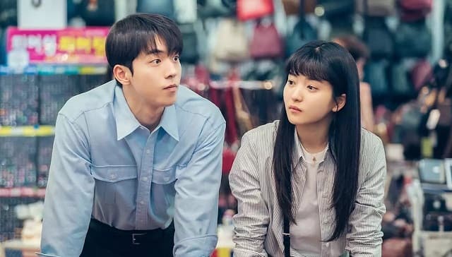 Nam joo-hyuk and Kim Tae-ri as Baek Yi-jin and Na Hee-do in Twenty-Five Twenty-One. Image via Netflix