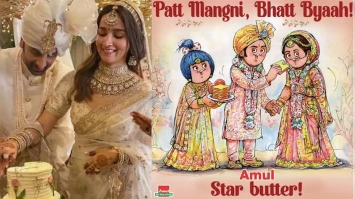 Amul celebrates Ranbir Kapoor-Alia Bhatt’s wedding with this "Patt Mangni, Bhatt Byah” post