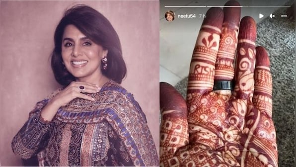 Ranbir Kapoor-Alia Bhatt wedding: Neetu Kapoor shares photo of mehendi with Rishi Kapoor's name