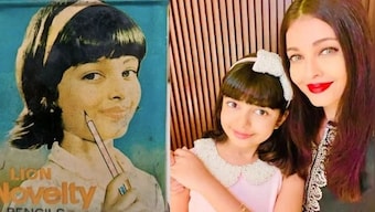 Aishwarya Rai Bachchan looks 'carbon copy' of daughter Aaradhya Bachchan in an old pencil ad, see photo