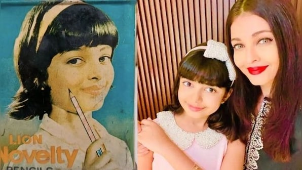 Aishwarya Rai Bachchan looks 'carbon copy' of daughter Aaradhya Bachchan in an old pencil ad, see photo