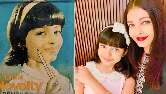 Aishwarya Rai Bachchan looks 'carbon copy' of daughter Aaradhya Bachchan in an old pencil ad, see photo – Firstpost