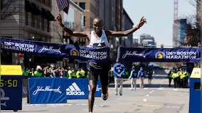 Kenyans Evans Chebet, Peres Jepchirchir win Boston Marathon titles