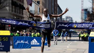 Kenyans Evans Chebet, Peres Jepchirchir win Boston Marathon titles