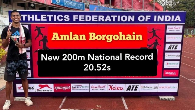Federation Cup: Amlan Borgohain sets national record in men's 200m, Sable cracks 5000m meet record on debut Federation Cup: Amlan Borgohain sets national record in men's 200m, Sable cracks 5000m meet record on debut