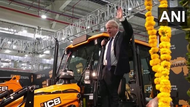 Boris Johnson’s visit to JCB plant in Gujarat sparks outrage in India, UK Boris Johnson’s visit to JCB plant in Gujarat sparks outrage in India, UK