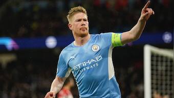 Champions League: Kevin De Bruyne gives Manchester City slender lead over stubborn Atletico Madrid