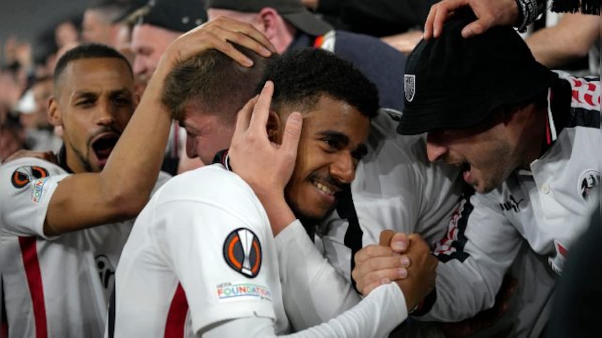 Europa League: Eintracht Frankfurt win first leg semis at West Ham, Leipzig beat Rangers