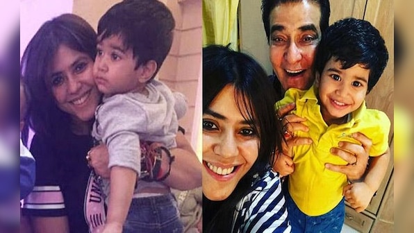Ektaa Kapoor is a Proud Bua. Courtesy:  Nephew Laksshya Kapoor