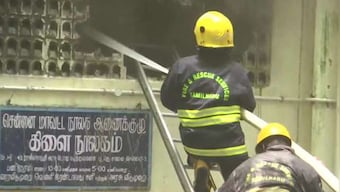 Fire breaks out at Chennai's Rajiv Gandhi Government Hospital, several fire tenders battle to douse blaze