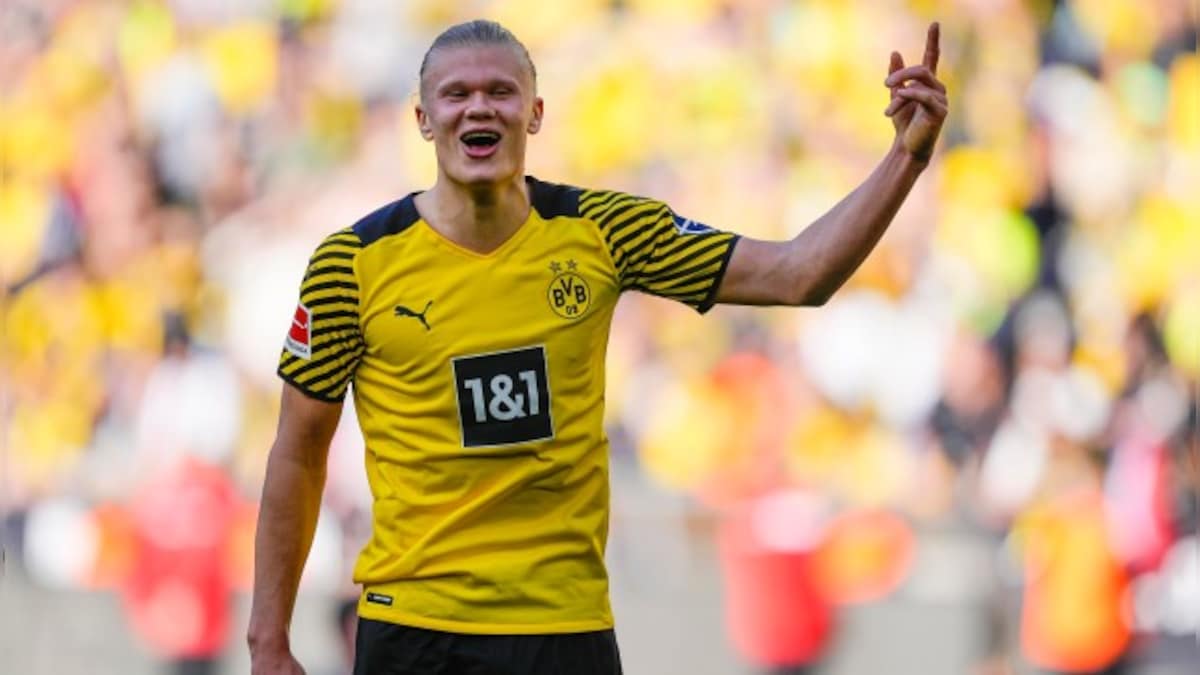 Bundesliga: Erling Haaland hits double as Borussia Dortmund thrash Wolfsburg