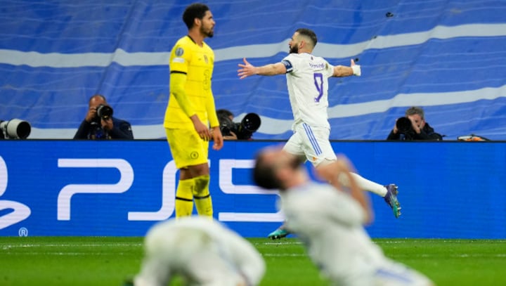 Champions League: Modric and Benzema see Madrid through to semis despite sensational fightback from Chelsea