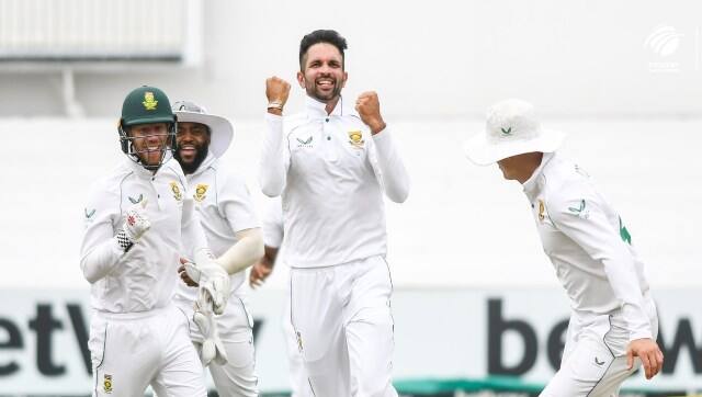 Maharaj took seven for 32 and Harmer three for 21 as Bangladesh were bowled out for 53, their lowest total against South Africa. Image Courtesy: @OfficialCSA