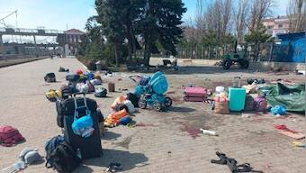 Russia-Ukraine war: At least 52 killed, dozens wounded after Russian missile hits crowded train station in Kramatorsk