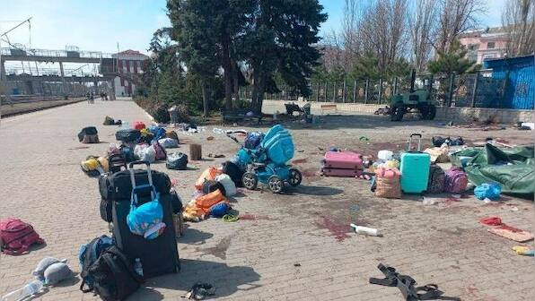 Russia-Ukraine war: At least 52 killed, dozens wounded after Russian missile hits crowded train station in Kramatorsk