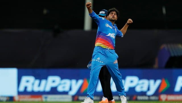 Kuldeep Yadav returned with figures of 4/14 against KKR. Sportzpics