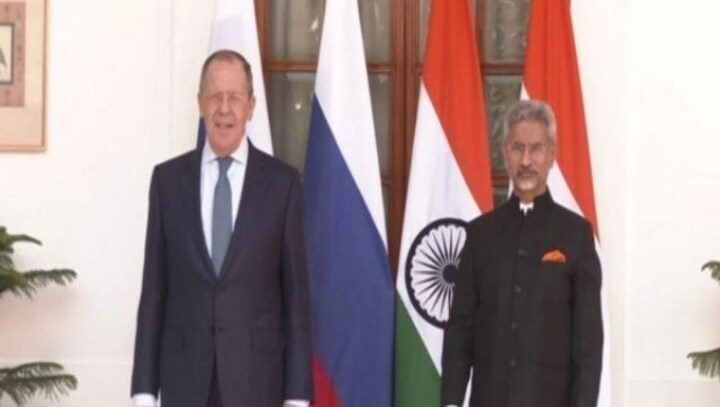 Russia's foreign minister Sergey Lavrov holds bilateral talks with S Jaishankar in Delhi