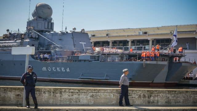 The Moskva Russian guided missile cruiser was originally built in the Soviet era in Ukraine’s Mykolaiv, and entered service in the early 1980s. AFP