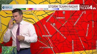 Watch: NBC meteorologist calls family amid live broadcast to warn them of tornado