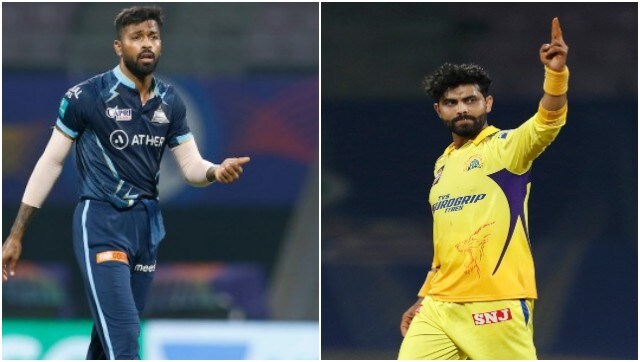 Hardik Pandya-led Gujarat Titans take on Ravindra Jadeja captained Chennai Super Kings in the IPL on 17 April. Image: Sportzpics