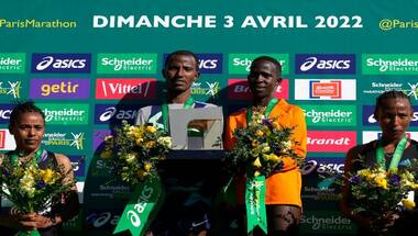 Kenya's Judith Jeptum breaks women's record at Paris marathon, Deso Gelmisa of Ethiopia wins men’s race