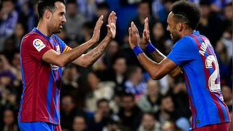 LaLiga: Pierre-Emerick Aubameyang gives Barcelona narrow win over Real Sociedad; Sevilla beat Levante