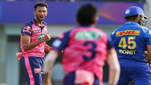 File image of Prasidh Krishna. Twitter/@rajasthanroyals