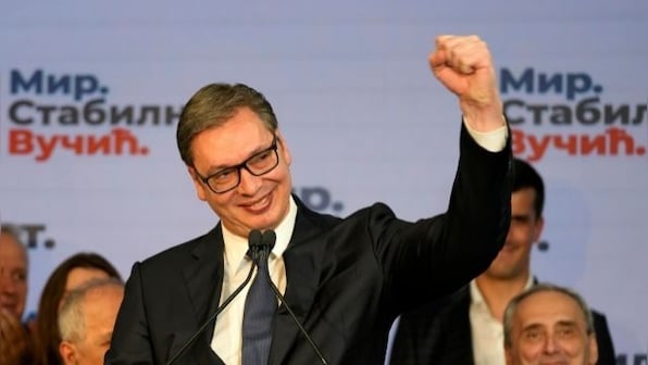 Serbia's Aleksandar Vucic and his populist right-wing party projected to win re-election