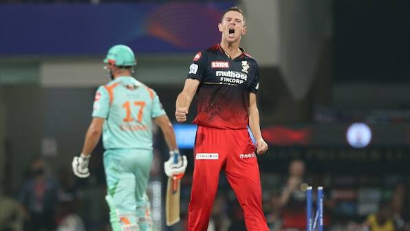 IPL 2022: Watch — Marcus Stoinis livid after being dismissed by Josh Hazlewood in LSG vs RCB match