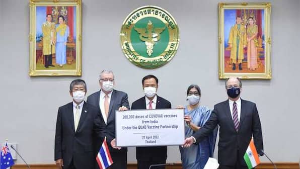 Thailand gets India-made COVID vaccines under Quad initiative