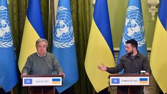 Russian strikes Kyiv after UN chief’s meeting with Ukraine President Volodymyr Zelensky