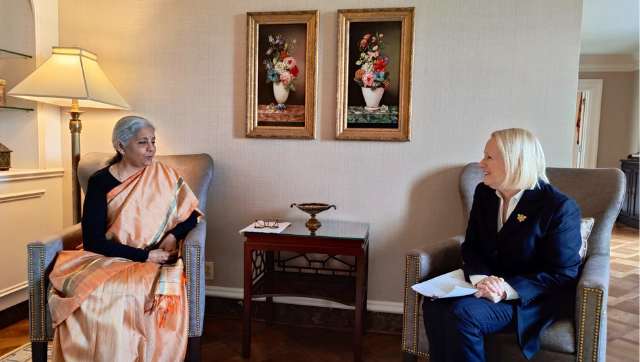 Nirmala Sitharaman meets CFLI vice chairman Mary Schapiro, shares her vision of developing GIFT City Nirmala Sitharaman meets CFLI vice chairman Mary Schapiro, shares her vision of developing GIFT City